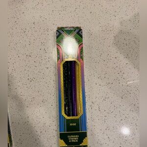 Wicked Elphaba Straws 30oz 4-Pack - NIB Target Exclusive Last Pair Green Purple